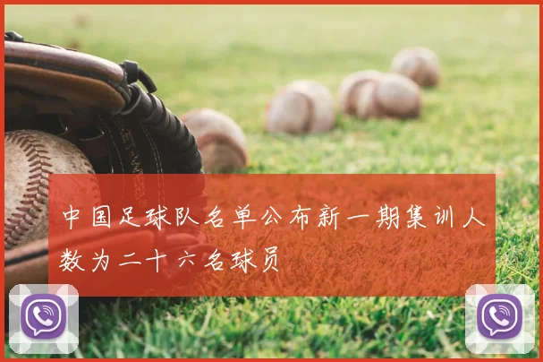 中国足球队名单公布新一期集训人数为二十六名球员